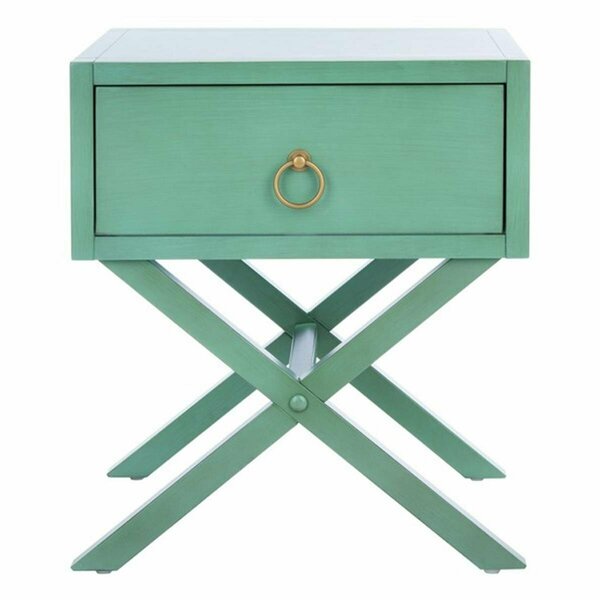 Safavieh Odilia 1 Drawer Turquoise Nightstand - 22 x 19 x 16 in. NST9200C